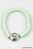 Paparazzi "Easy On The Shimmer" Green Bracelet Paparazzi Jewelry