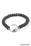Paparazzi "Easy On The Shimmer" Black Bracelet Paparazzi Jewelry