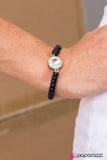 Paparazzi "Easy On The Shimmer" Black Bracelet Paparazzi Jewelry