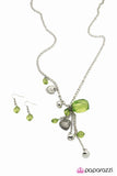 Paparazzi "Eat Your Heart Out" Green Necklace & Earring Set Paparazzi Jewelry