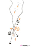 Paparazzi "Eat Your Heart Out" Orange Necklace & Earring Set Paparazzi Jewelry