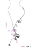 Paparazzi "Eat Your Heart Out" Purple Necklace & Earring Set Paparazzi Jewelry