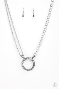 Paparazzi "Razzle Dazzle" Silver Necklace & Earring Set Paparazzi Jewelry