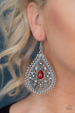 Paparazzi "Eden Glow" Red Earrings Paparazzi Jewelry