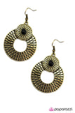 Paparazzi "Egyptian Elegance - Brass" earring Paparazzi Jewelry