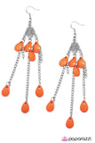 Paparazzi "Egyptian Pyramids - Orange" earring Paparazzi Jewelry