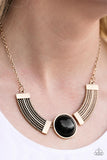 Paparazzi "Egyptian Spell" Black 063XX Necklace & Earring Set Paparazzi Jewelry