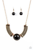 Paparazzi "Egyptian Spell" Black 063XX Necklace & Earring Set Paparazzi Jewelry