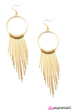 Paparazzi "Egyptian Sun - Gold" earring Paparazzi Jewelry