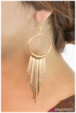Paparazzi "Egyptian Sun - Gold" earring Paparazzi Jewelry