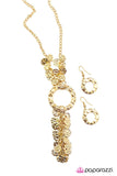 Paparazzi "El Dorado" Gold Necklace & Earring Set Paparazzi Jewelry