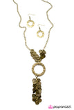 Paparazzi "El Dorado" Brass Necklace & Earring Set Paparazzi Jewelry