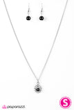 Paparazzi "Elegance Is Beauty" Black Necklace & Earring Set Paparazzi Jewelry