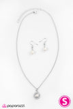 Paparazzi "Elegance Is Beauty" White Necklace & Earring Set Paparazzi Jewelry