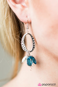 Paparazzi "Elegant Enrapture" Blue Earrings Paparazzi Jewelry