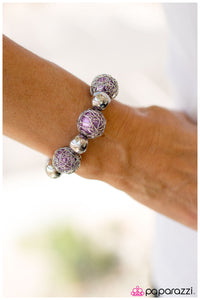 Paparazzi "Elegant Entrapment - Purple" bracelet Paparazzi Jewelry