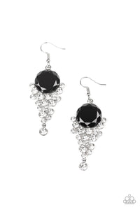 Paparazzi VINTAGE VAULT "Elegantly Effervescent" Black Earrings Paparazzi Jewelry