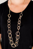 Paparazzi "Elegantly Ensnared" Gold Necklace & Earring Set Paparazzi Jewelry