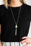 Paparazzi "Elite Shine" Green Necklace & Earring Set Paparazzi Jewelry