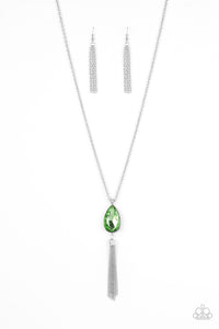 Paparazzi "Elite Shine" Green Necklace & Earring Set Paparazzi Jewelry