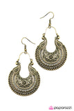 Paparazzi "Embellishing the Truth" Brass Earrings Paparazzi Jewelry