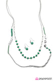 Paparazzi "Emerald Collaboration" necklace Paparazzi Jewelry