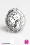 Paparazzi "Empire Built - White" ring Paparazzi Jewelry