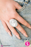Paparazzi "Empire Built - White" ring Paparazzi Jewelry