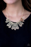 Paparazzi "Empire State Shimmer" Gold Necklace & Earring Set Paparazzi Jewelry
