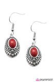 Paparazzi "Enchanted Cliffs" Red Earrings Paparazzi Jewelry