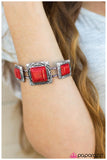 Paparazzi "Enchanted Desert - Red" bracelet Paparazzi Jewelry