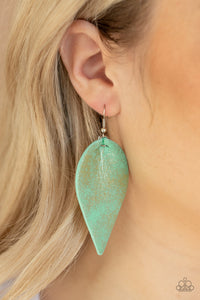 Paparazzi "Enchanted Shimmer" Green Earrings Paparazzi Jewelry
