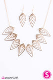 Paparazzi "Endangered Species - Gold" necklace Paparazzi Jewelry