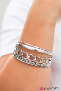 Paparazzi "End Game" Silver Bracelet Paparazzi Jewelry