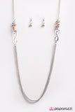 Paparazzi "Endlessly Entwined" Orange Necklace & Earring Set Paparazzi Jewelry