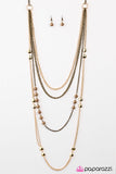 Paparazzi "Endless POSH-ibilities! - Brass" necklace Paparazzi Jewelry