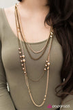 Paparazzi "Endless POSH-ibilities! - Brass" necklace Paparazzi Jewelry
