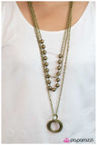Paparazzi "Endless Possibilities - Brass" necklace Paparazzi Jewelry