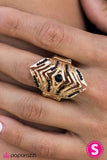 Paparazzi "En Garde" Gold Ring Paparazzi Jewelry