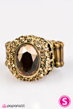 Paparazzi "Everyday Im Sparkling - Brass" ring Paparazzi Jewelry