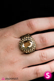 Paparazzi "Everyday Im Sparkling - Brass" ring Paparazzi Jewelry