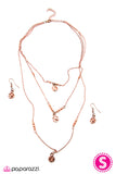 Paparazzi "Every Little Thing She Does Is Magic" Copper Necklace & Earring Set Paparazzi Jewelry