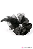 Paparazzi "Everyone Loves A Masquerade" Black Hair Clip Paparazzi Jewelry