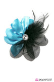 Paparazzi "Everyone Loves A Masquerade" Blue Hair Clip Paparazzi Jewelry