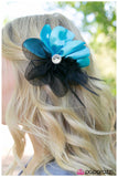 Paparazzi "Everyone Loves A Masquerade" Blue Hair Clip Paparazzi Jewelry