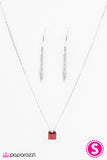 Paparazzi "Everyones A Star" Red Necklace & Earring Set Paparazzi Jewelry