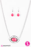 Paparazzi "Every Summer Has A Story" Pink Necklace & Earring Set Paparazzi Jewelry