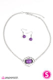 Paparazzi "Every Summer Has A Story" Purple Necklace & Earring Set Paparazzi Jewelry