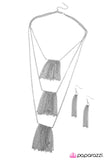 Paparazzi "Everything Falls Into Place - Silver" necklace Paparazzi Jewelry