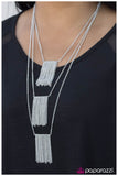 Paparazzi "Everything Falls Into Place - Silver" necklace Paparazzi Jewelry